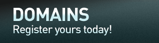 Domains. Register yours today!